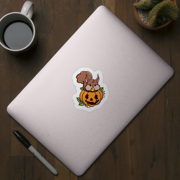 Squirrel halloween by Jurassic Ink